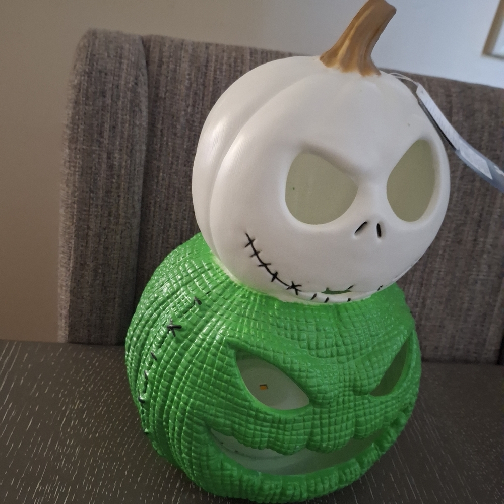 Disney The Nightmare Before Christmas Halloween Light Up Pumpkin Decor